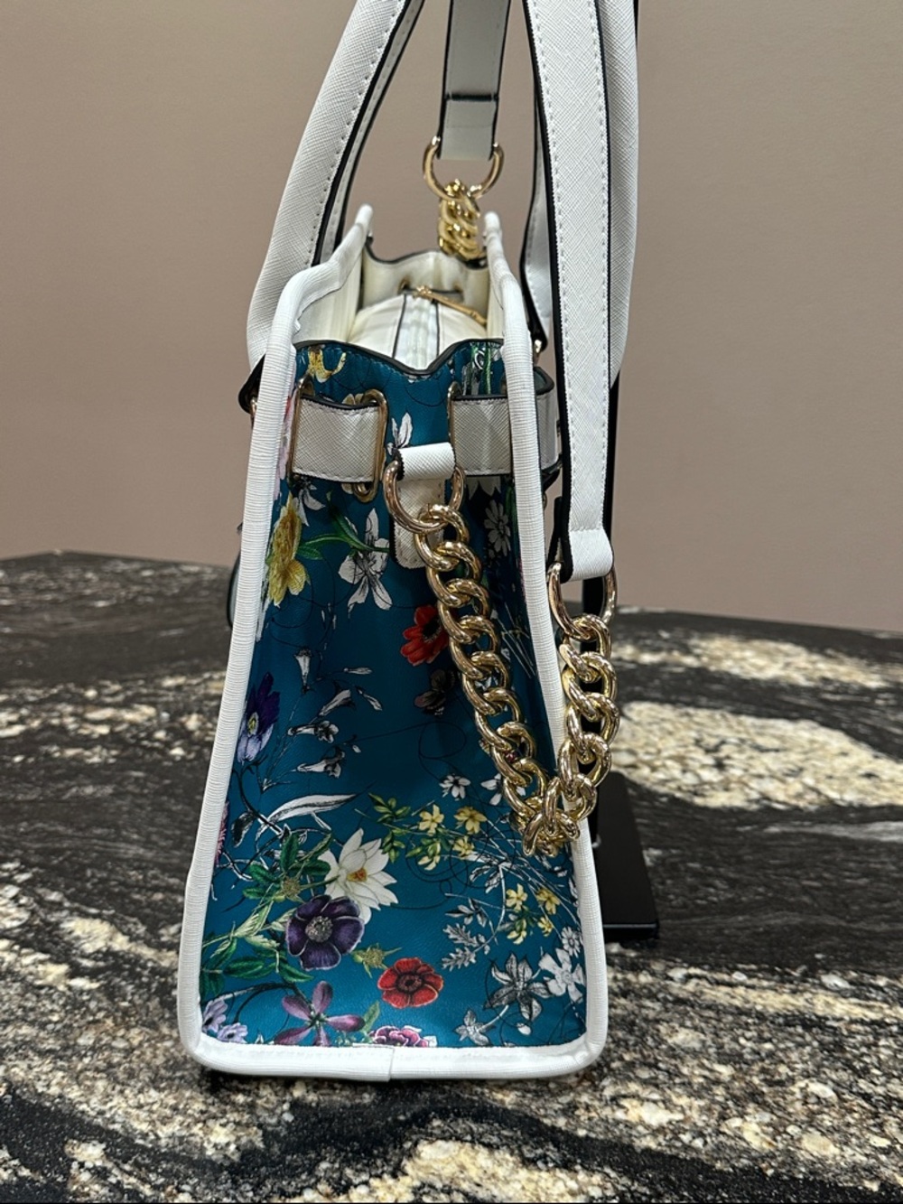🩵 Dasein Floral Satchel - Picture 8 of 10